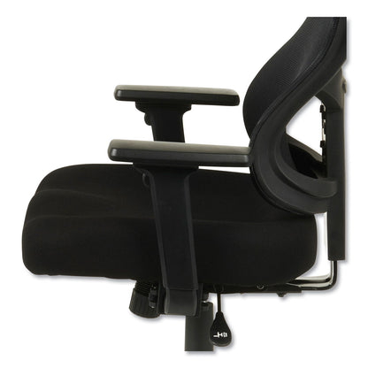 Alera Elusion II Series Mesh Mid-Back Synchro Seat Slide Chair, Supports Up to 275 lb, 17.51" to 21.06" Seat Height, Black
