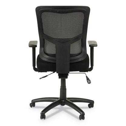 Alera Elusion II Series Mesh Mid-Back Synchro Seat Slide Chair, Supports Up to 275 lb, 17.51" to 21.06" Seat Height, Black