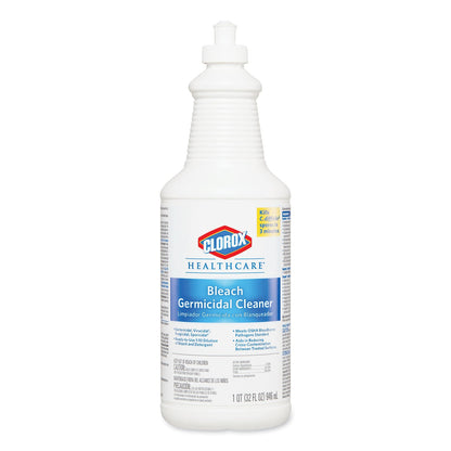 Clorox Bleach Germicidal Cleaner, 32 oz Pull-Top Bottle, 6/Carton