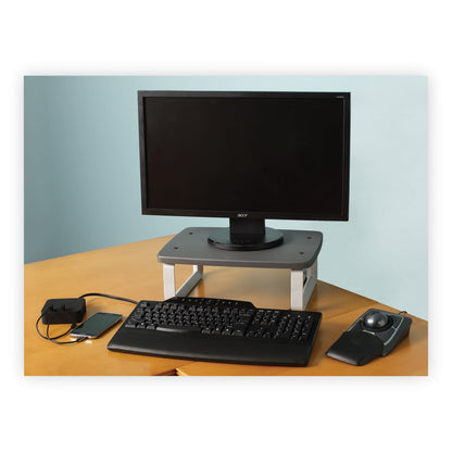 Kensington SmartFit Monitor Stand Plus, 16.2" x 2.2" x 3" to 6", Black, Supports 80 lbs