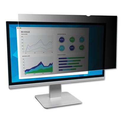 3M Frameless Blackout Privacy Filter for 27" Widescreen Monitor, 16:9 Aspect Ratio