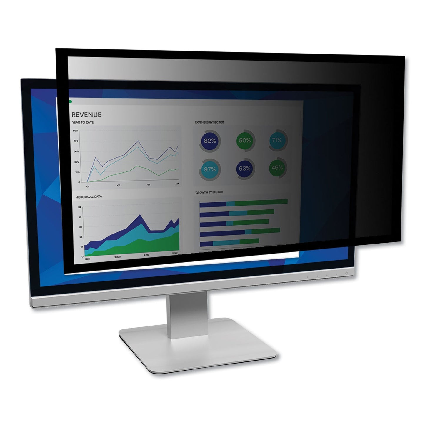 3M Framed Desktop Monitor Privacy Filter for 18.1"-19” LCD/19” CRT