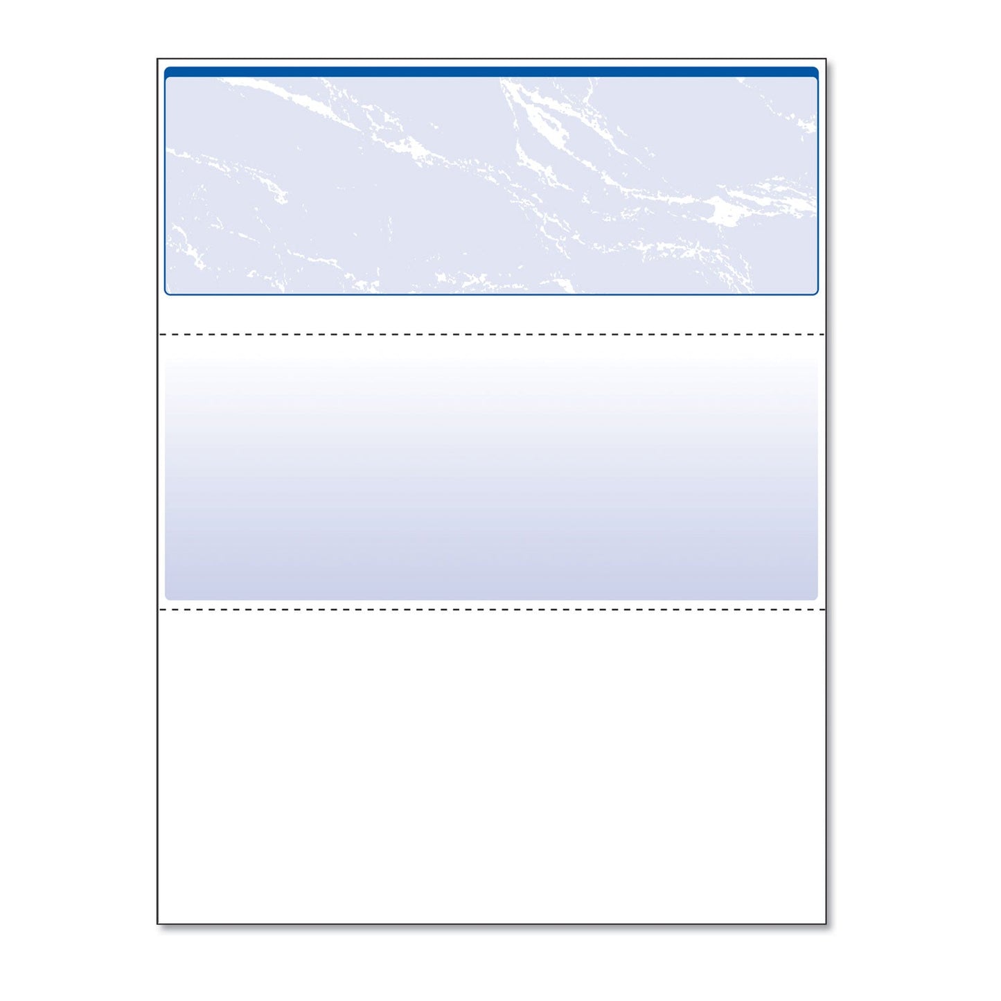DocuGard Security Business Checks, 11 Features, 8.5 x 11, Blue Marble Top, 500/Ream
