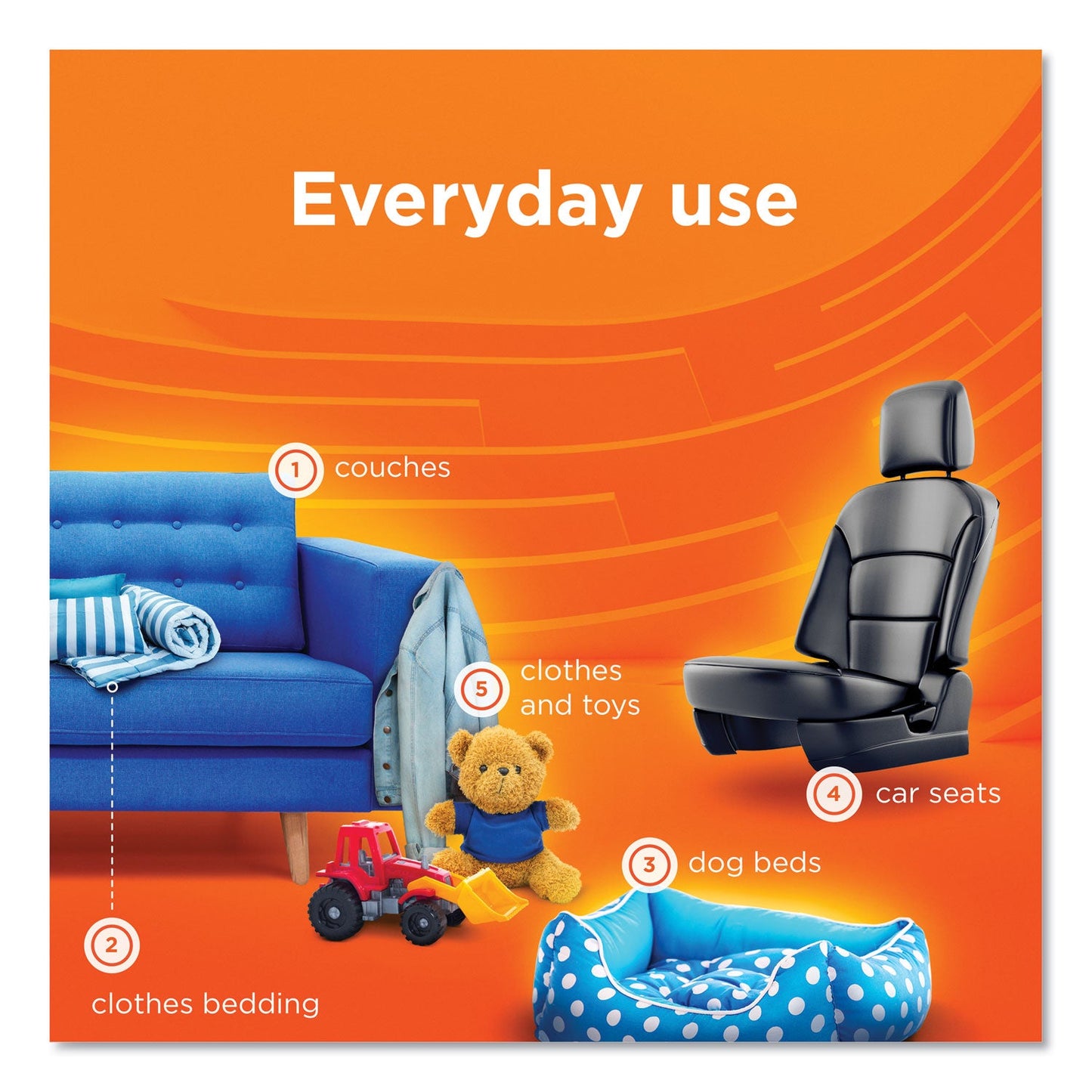 Tide Antibacterial Fabric Spray, Light Scent, 22 oz Spray Bottle
