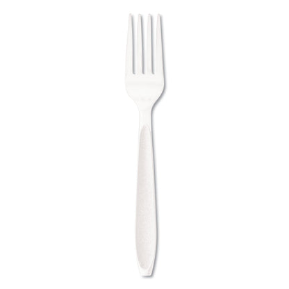 Dart Impress Heavyweight Full-Length Polystyrene Cutlery, Fork, White, 1000/Carton