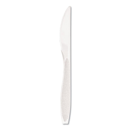 Dart Impress Heavyweight Full-Length Polystyrene Cutlery, Knife, White, 1000/Carton