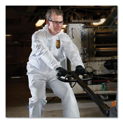 KleenGuard A40 Elastic-Cuff, Ankle, Hood and Boot Coveralls, 2X-Large, White, 25/Carton