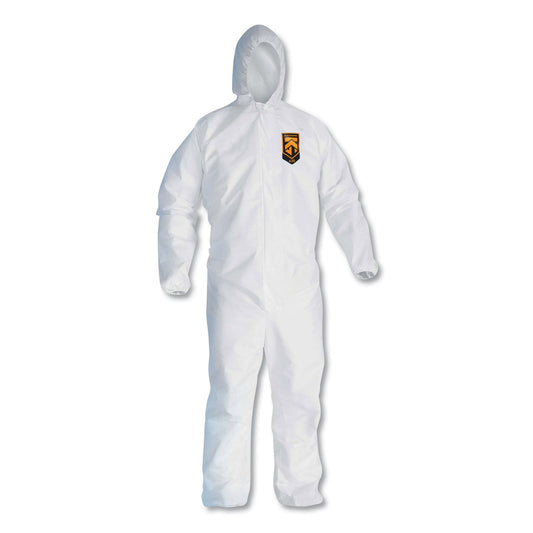 KleenGuard A20 Breathable Particle Protection Coveralls, Zip Closure, 3X-Large, White