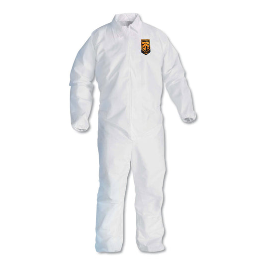 KleenGuard A40 Elastic-Cuff and Ankles Coveralls, White, 2X-Large, 25/Carton