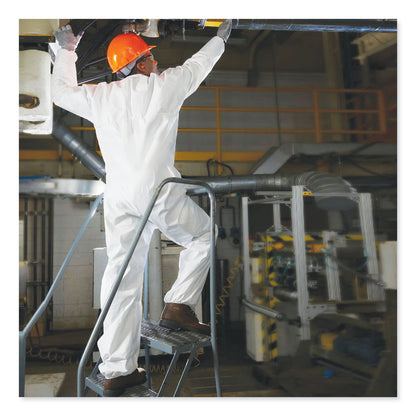 KleenGuard A20 Breathable Particle-Pro Coveralls, Zip, 2X-Large, White, 24/Carton