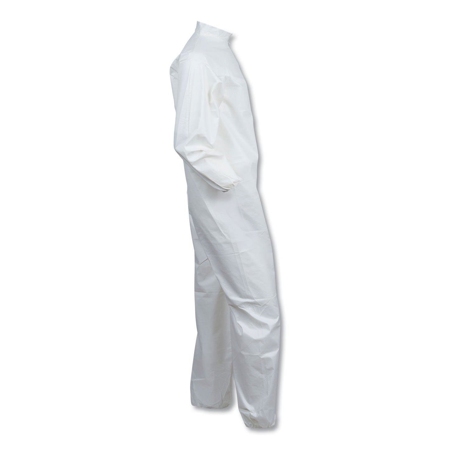 KleenGuard A40 Elastic-Cuff and Ankles Coveralls, White, Large, 25/Carton