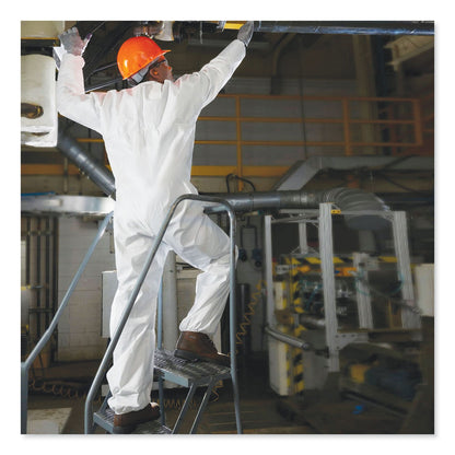 KleenGuard A20 Breathable Particle Protection Coveralls, Zip Closure, X-Large, White