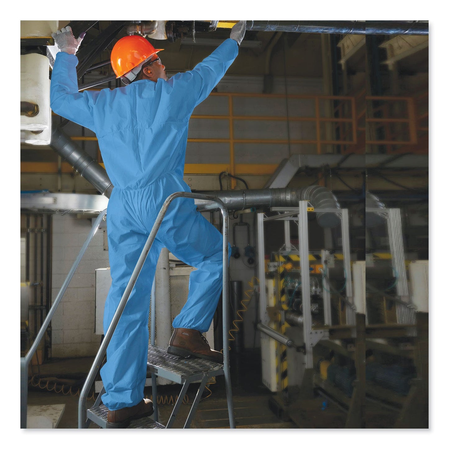 KleenGuard A20 Coveralls, MICROFORCE Barrier SMS Fabric, 2X-Large, Blue, 24/Carton