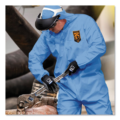 KleenGuard A20 Elastic Back Wrist/Ankle, Hood/Boots Coveralls, 4X-Large, Blue, 20/Carton