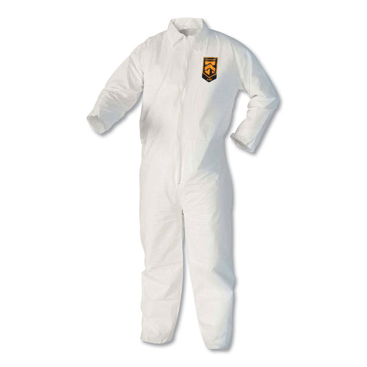 KleenGuard A40 Coveralls, White, Large, 25/Carton