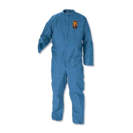 KleenGuard A20 Breathable Particle Protection Coveralls, Large, Blue, 24/Carton