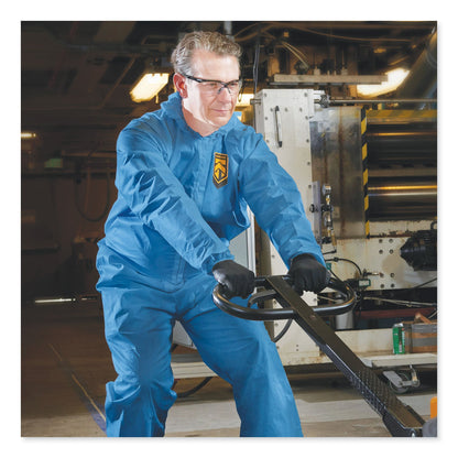 KleenGuard A60 Blood and Chemical Splash Protection Coveralls, 2X-Large, Blue, 24/Carton