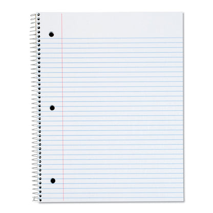 Oxford Coil-Lock Wirebound Notebooks, 3-Hole Punched, 1 Subject, Medium/College Rule, Randomly Assorted Covers, 10.5 x 8, 70 Sheets