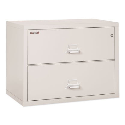 FireKing Insulated Lateral File, 2 Legal/Letter-Size File Drawers, Parchment, 37.5" x 22.13" x 27.75"