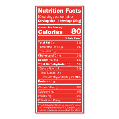 Nestlé Hot Cocoa Mix, Rich Chocolate, 0.71 oz Packets, 50/Box, 6 Box/Carton