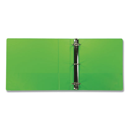 Samsill Earth’s Choice Biobased Durable Fashion View Binder, 3 Rings, 2" Capacity, 11 x 8.5, Lime, 2/Pack