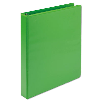 Samsill Earth’s Choice Biobased Durable Fashion View Binder, 3 Rings, 1" Capacity, 11 x 8.5, Lime, 2/Pack