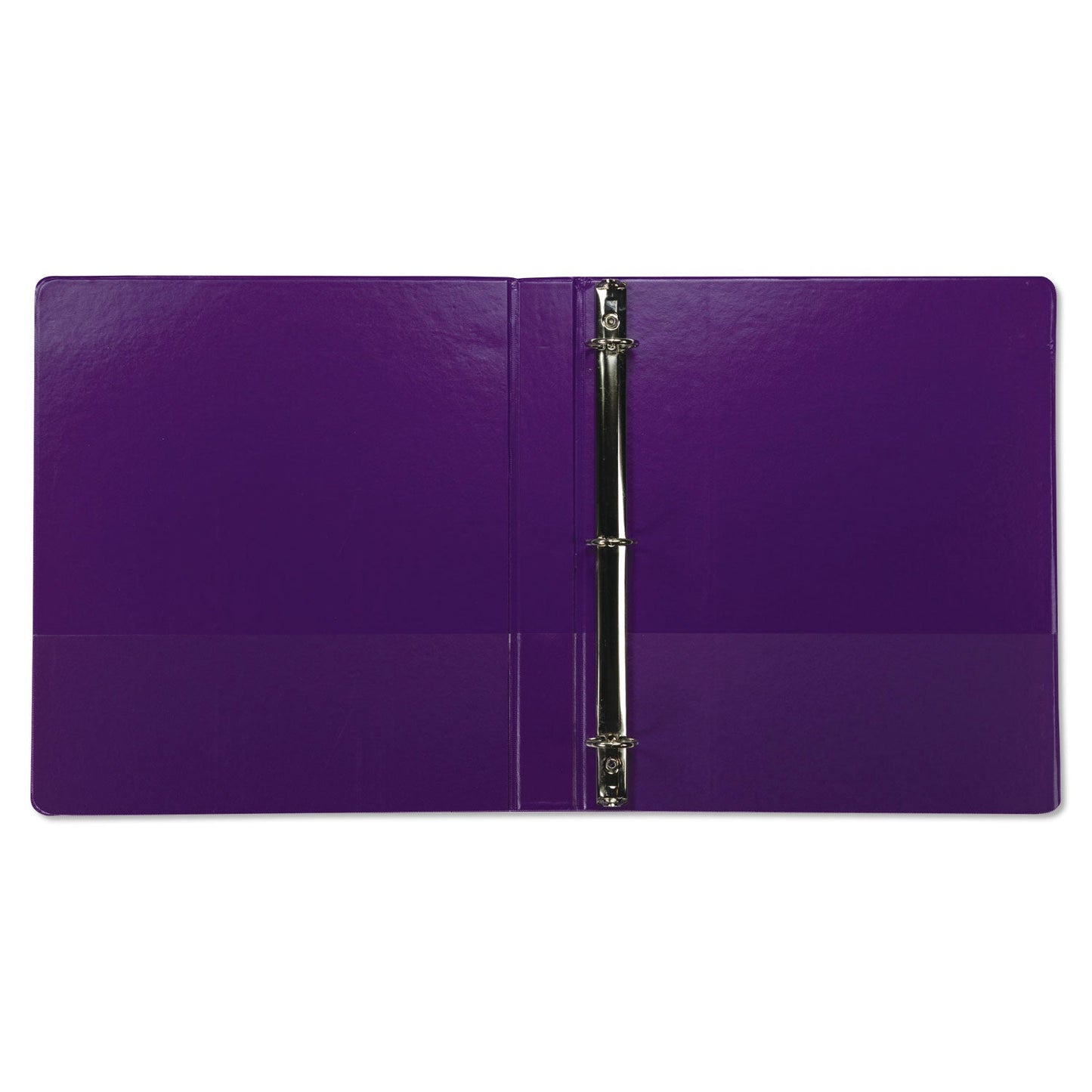 Samsill Earth’s Choice Biobased Durable Fashion View Binder, 3 Rings, 1" Capacity, 11 x 8.5, Purple, 2/Pack