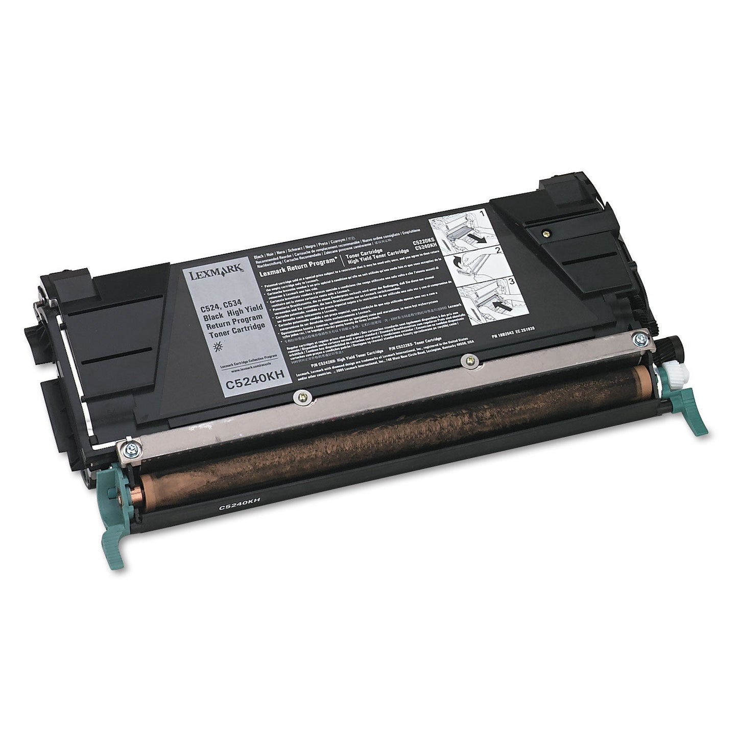 Lexmark C5240KH Return Program High-Yield Toner, 8,000 Page-Yield, Black