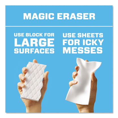 Mr. Clean Magic Eraser Sheets, 3.5 x 5.8, 0.03" Thick, White, 16/Pack