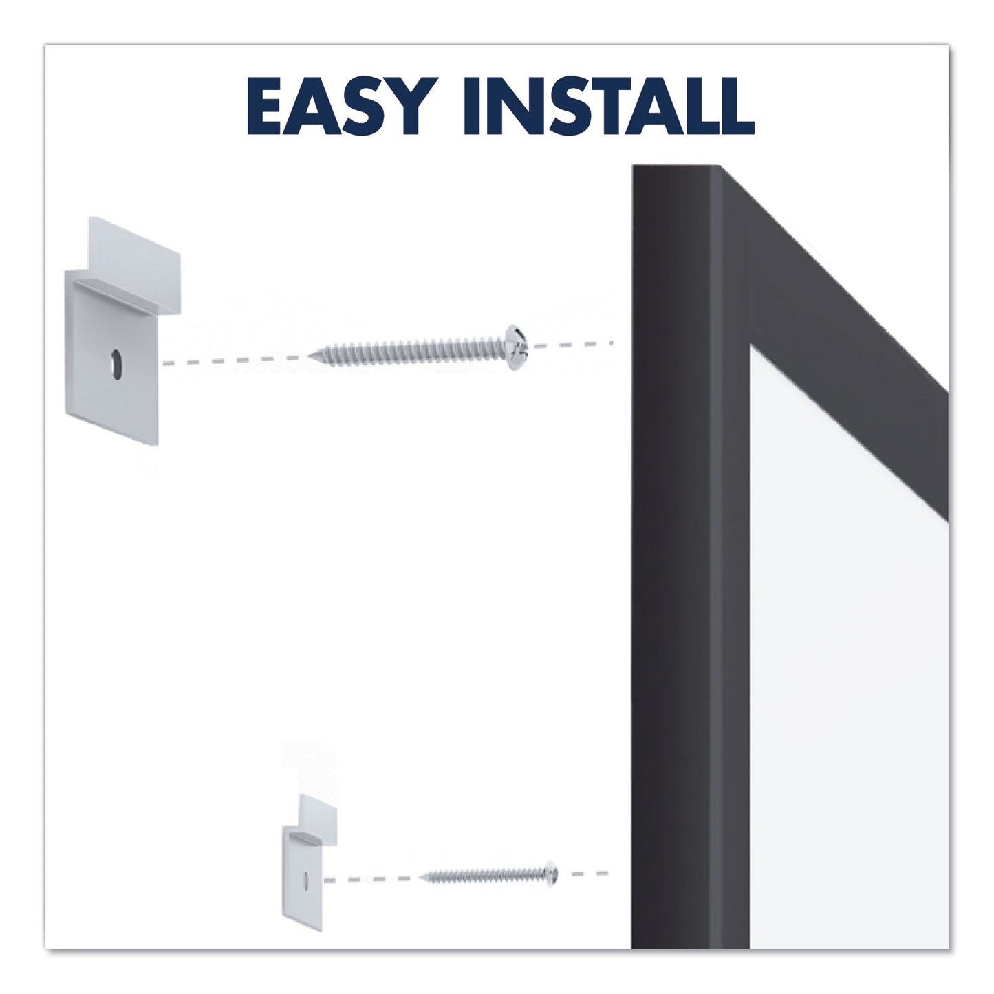 Quartet Classic Series Nano-Clean Dry Erase Board, 60 x 36, Black Aluminum Frame