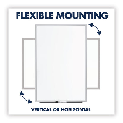 Quartet Classic Series Total Erase Dry Erase Board, 24 x 18, Silver Aluminum Frame