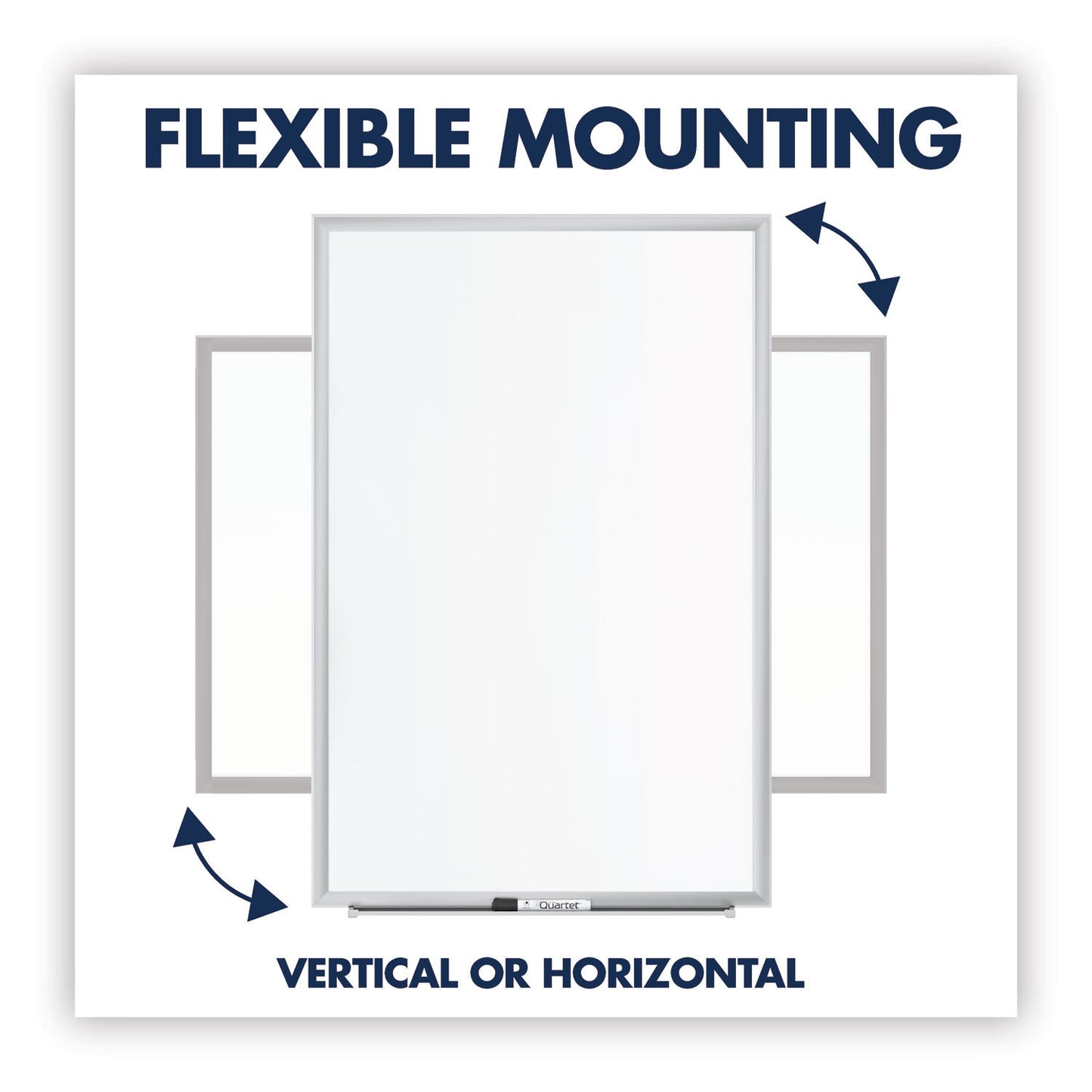 Quartet Classic Series Total Erase Dry Erase Board, 72 x 48, Silver Aluminum Frame