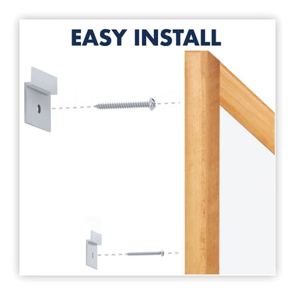 Quartet Classic Series Total Erase Dry Erase Board, 36 x 24, Oak Finish Frame