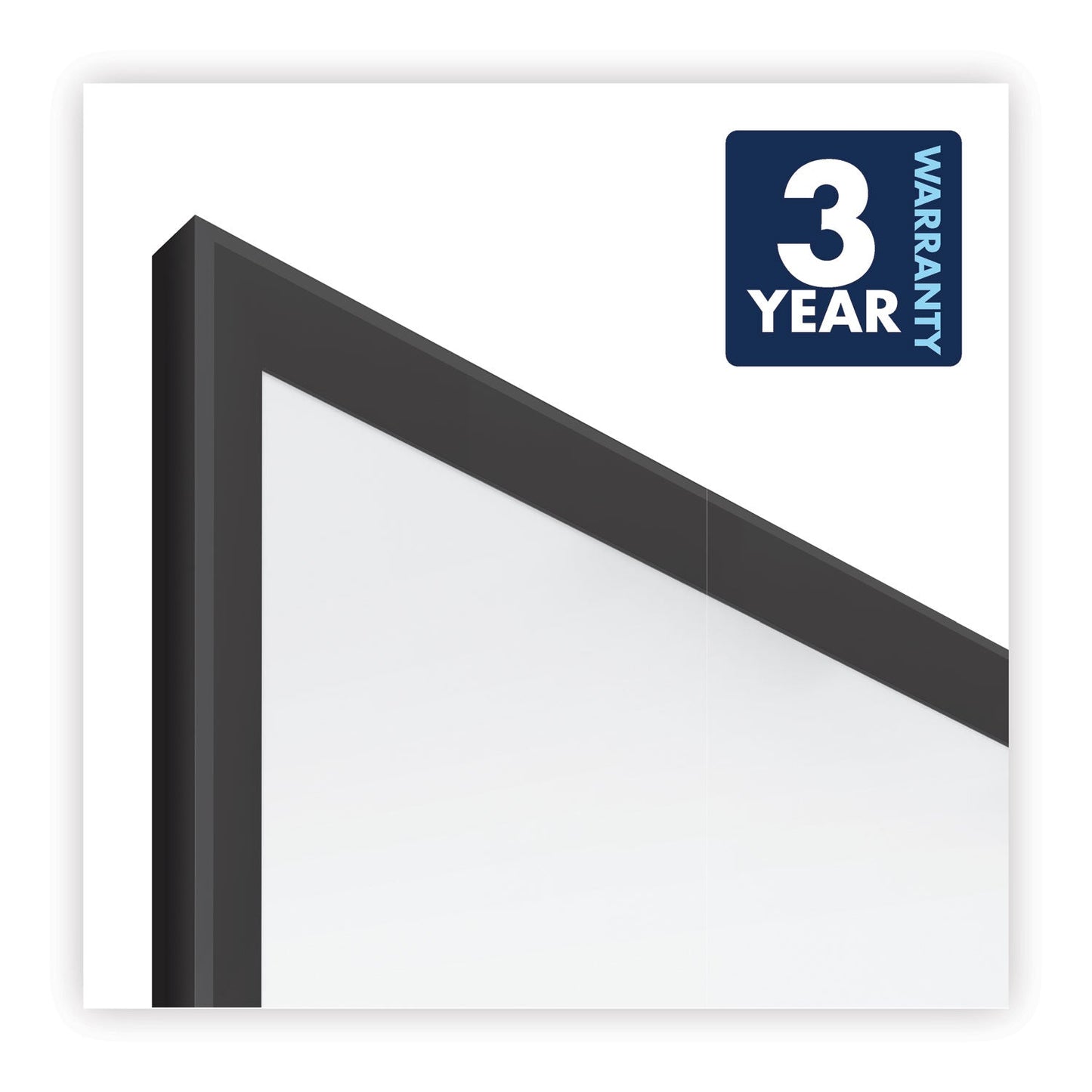 Quartet Classic Series Total Erase Dry Erase Board, 96 x 48, White Surface, Black Frame