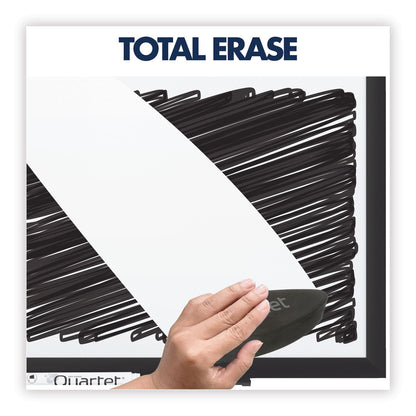 Quartet Classic Series Total Erase Dry Erase Board, 24 x 18, White Surface, Black Frame