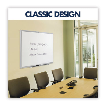 Quartet Classic Series Nano-Clean Dry Erase Board, 24 x 18, Black Aluminum Frame