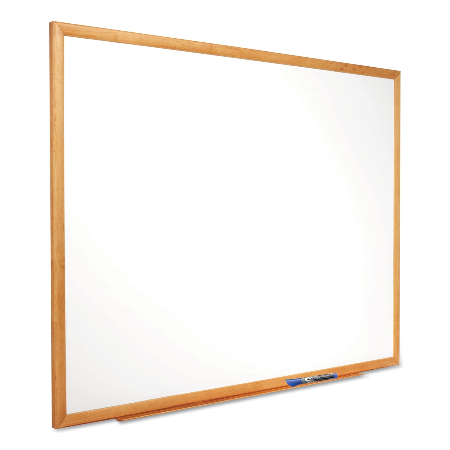 Quartet Classic Series Total Erase Dry Erase Board, 72 x 48, Oak Finish Frame