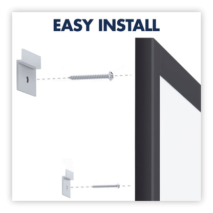 Quartet Classic Series Total Erase Dry Erase Board, 24 x 18, White Surface, Black Frame