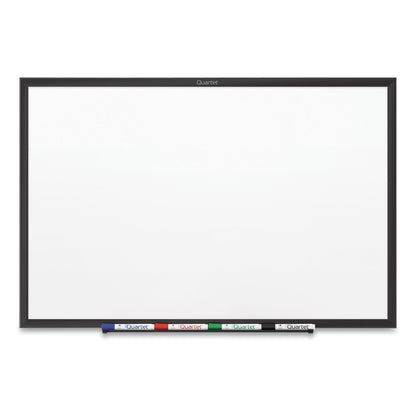 Quartet Classic Series Nano-Clean Dry Erase Board, 36 x 24, Black Aluminum Frame
