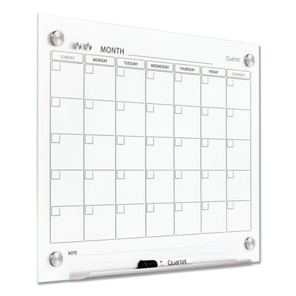 Quartet Infinity Magnetic Glass Calendar Board, 24 x 18