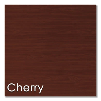 Linea Italia Study Carrell Starter Unit, 2-Leg, 31.25 x 23.5 x 45.25, Cherry