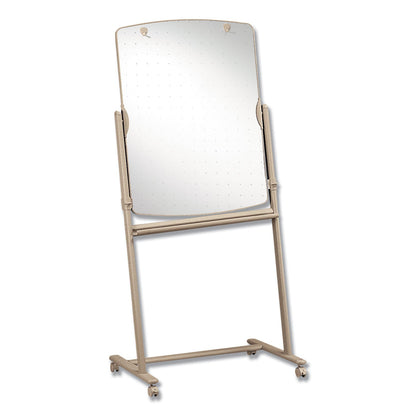 Quartet Total Erase Reversible Mobile Easel, 31 x 41, White Surface, Neutral Frame