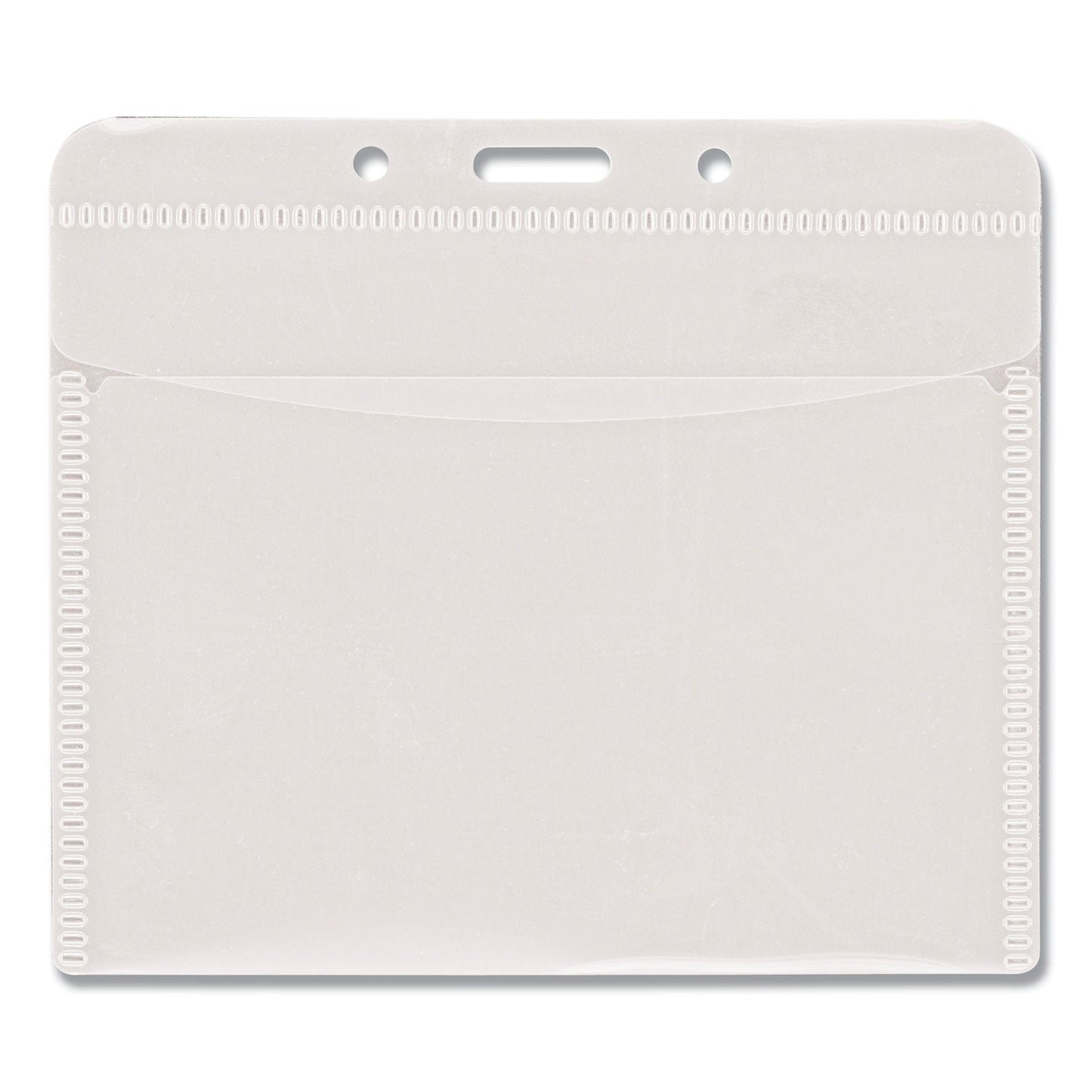 Advantus PVC-Free Badge Holders, Horizontal, Clear 4.5" x 4" Holder, 4.13" x 3.13" Insert, 50/Pack