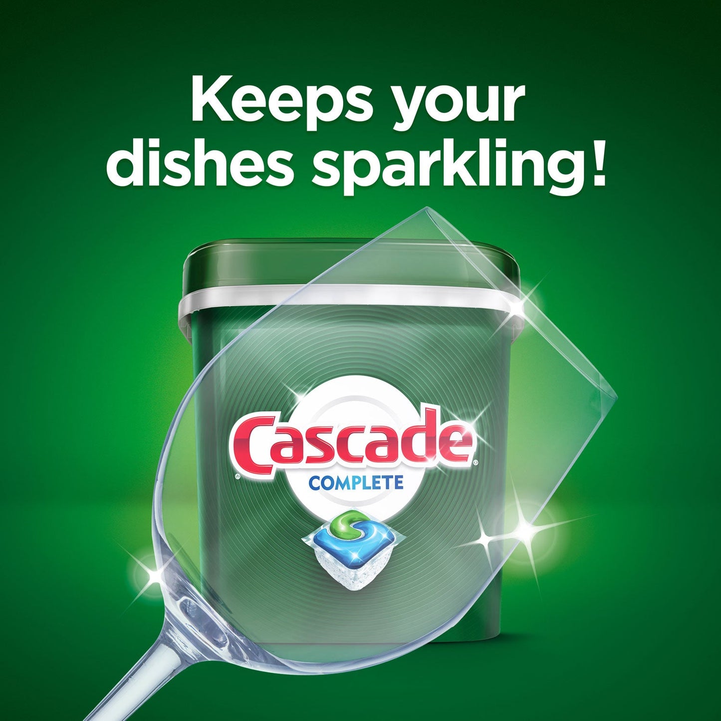 Cascade ActionPacs, Fresh Scent, 22.5 oz Tub, 43/Tub