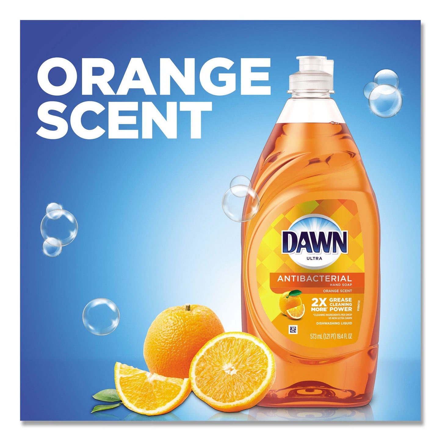 Dawn Ultra Antibacterial Dishwashing Liquid, Orange Scent, 28 oz Bottle