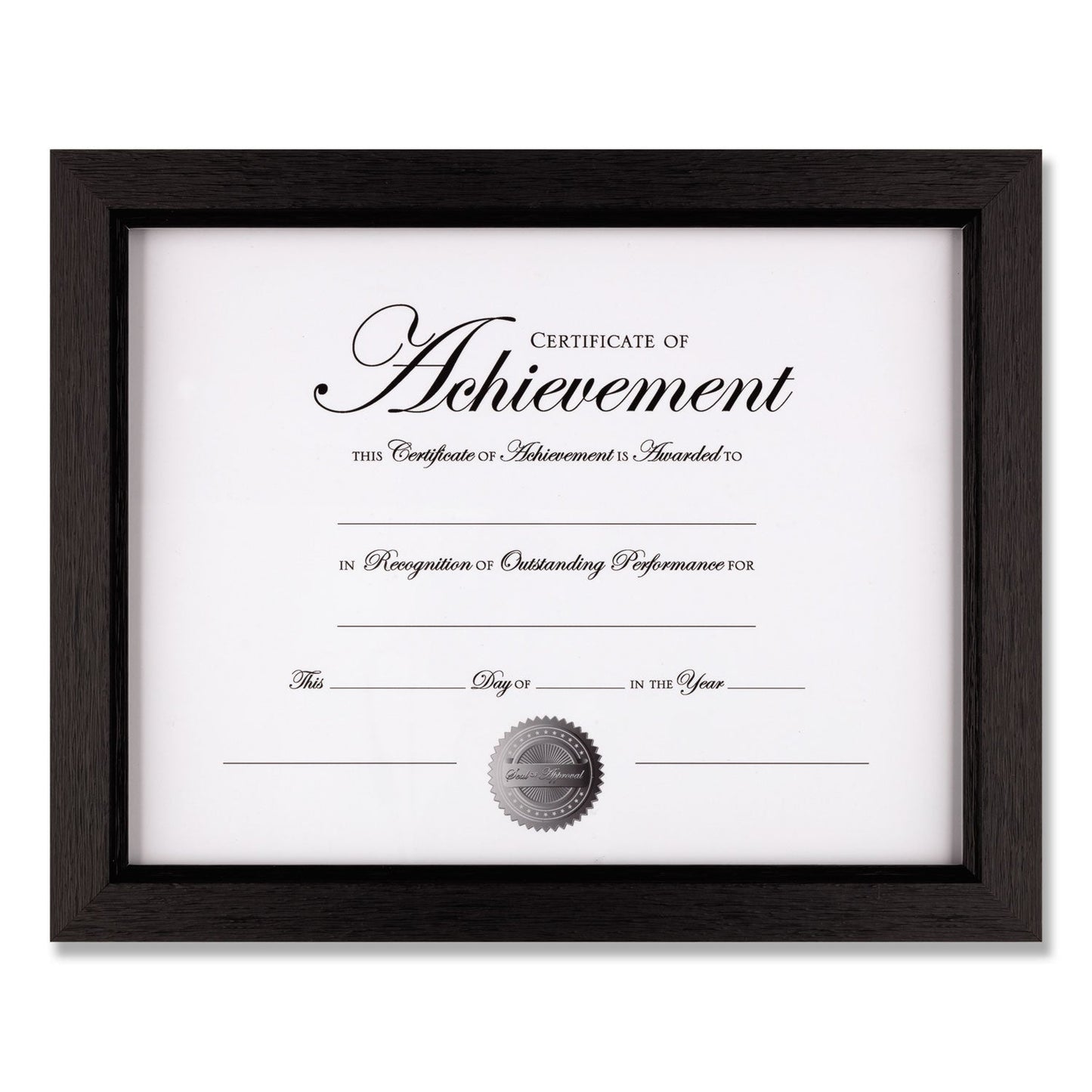 DAX Basics Texture Frame with Two-Way Easel, 8.5 x 11, Black