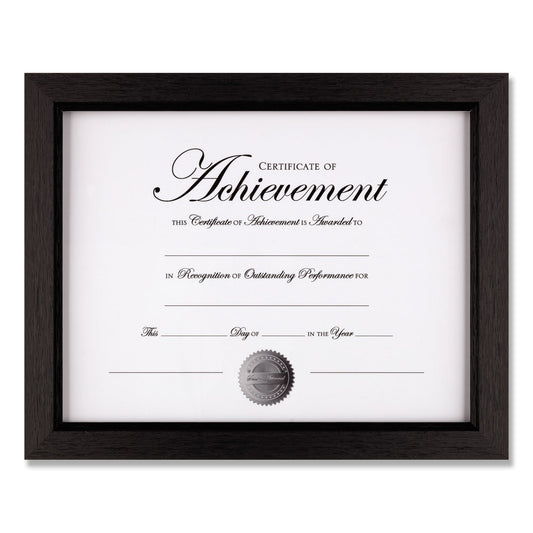 DAX Basics Texture Frame with Two-Way Easel, 8.5 x 11, Black