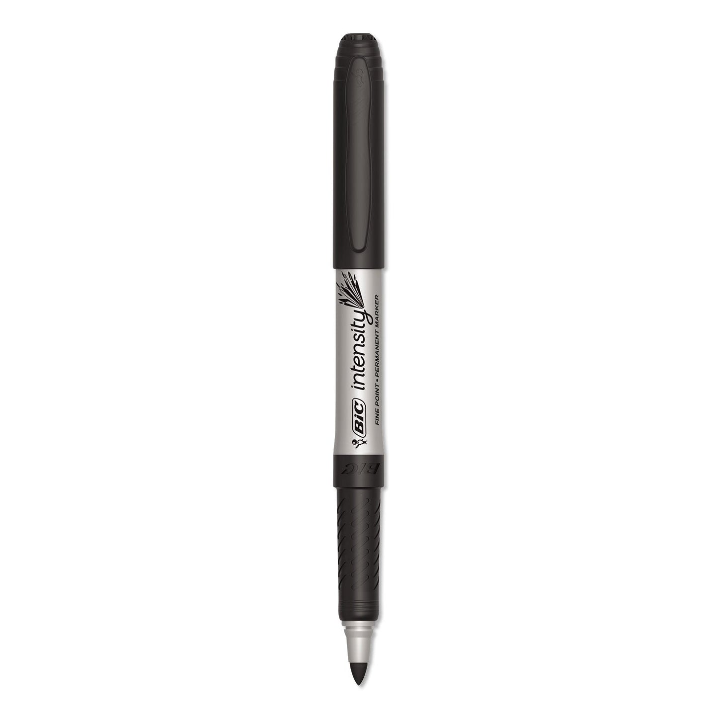 BIC Intensity Fine Tip Permanent Marker Xtra Value Pack, Fine Bullet Tip, Black, 200/Carton