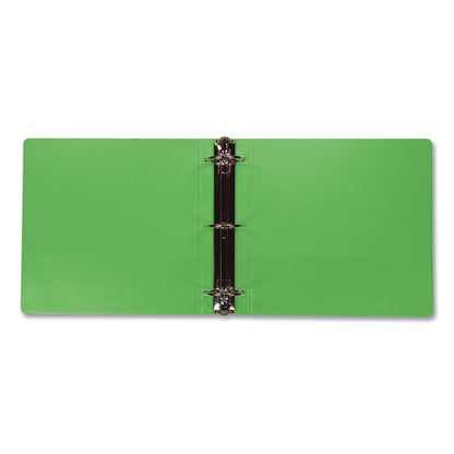 Samsill Earth's Choice Biobased Economy Round Ring View Binders, 3 Rings, 3" Capacity, 11 x 8.5, Lime