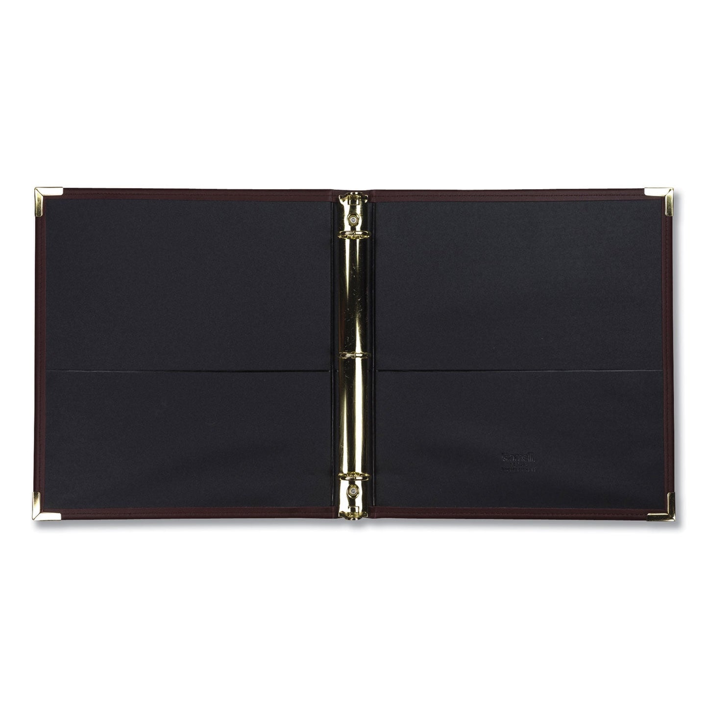 Samsill Classic Collection Ring Binder, 3 Rings, 1" Capacity, 11 x 8.5, Burgundy